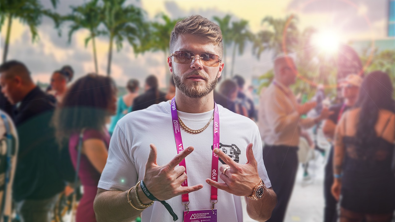 Christian Barker (Bark) at a Blockchain Futurists crypto conference