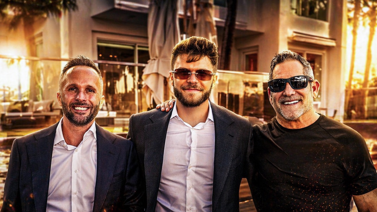 David Chaboki (Shibo) in a paint-splatter shirt at a Las Vegas crypto event