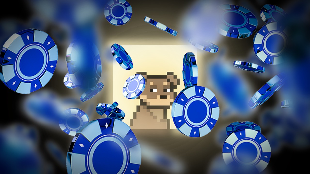 Central Doginal Dogs pixel dog among mixed NFT artworks